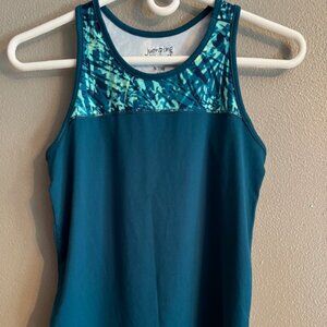 Girl's Jumping Bean Tank Top For Summer Teal Size 12 Activewear